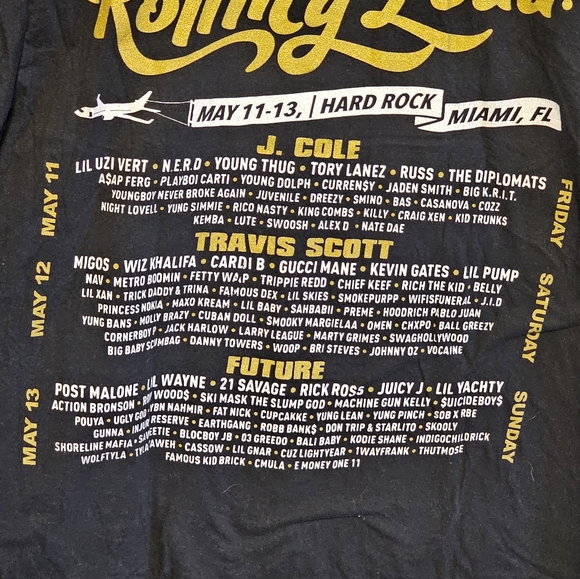 Rolling Loud Hip-Hop Tour T-Shirt - Picture 8 of 8